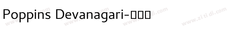 Poppins Devanagari字体转换